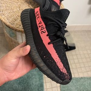 Red Stripe Yeezy 350